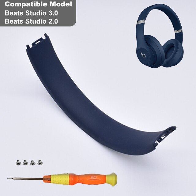 KUTOU Bandeau Tampon Compatible Pour Beats Studio 3 Coussinet D&#39;arceau Studio 2 Remplacement Bandeau Supérieur Pad Pour Studio3 Casque: Blue