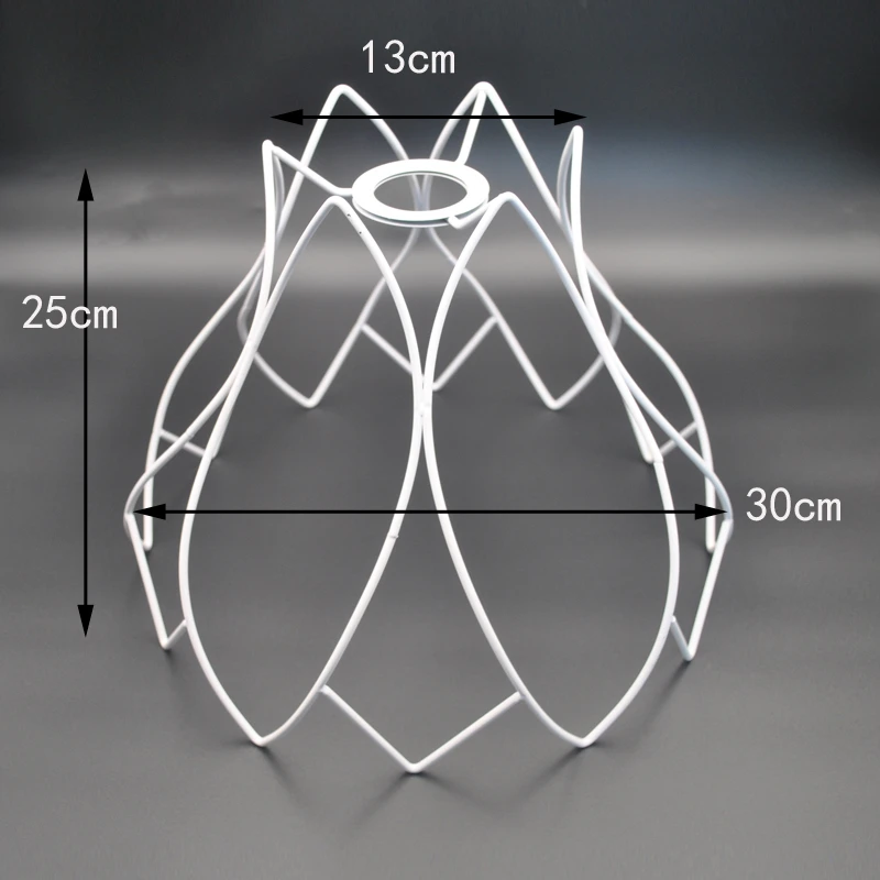 Lampenkap Kooi Frame Ijzeren Draad Licht Kroonluchter Beugel Lamphouder Voor Diy Ring Guard Tafel Lampenkap Ondersteuning Materiaal