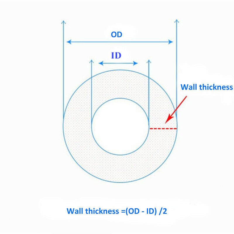 1/2/3Meters Food Grade Peristaltic Pump Tube Silicone Tube Hose Pipe Inner Diameter 7.9-12.7mm