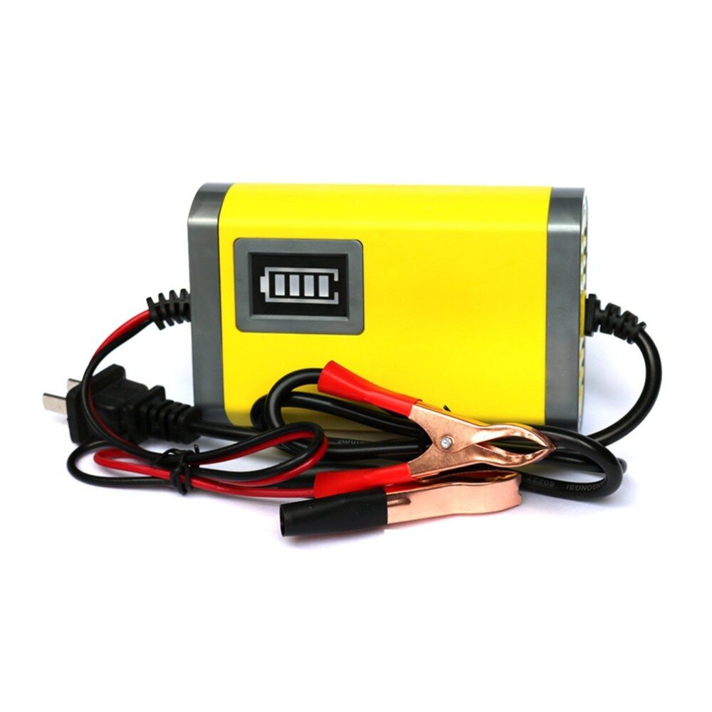 Mini Portable 12V 2A Car Battery Charger Adapter Power Supply Motorcycle Auto Smart Battery Charger LED Display