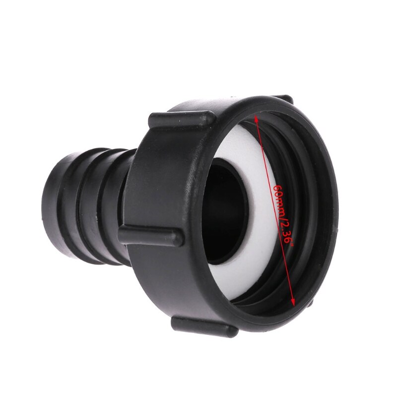 Adaptador IBC Tote 2 Peças 275 330 Rosca Fina 2 Polegadas Conector De Mangueira De Jardim Para Tanque De Agua~p135976005