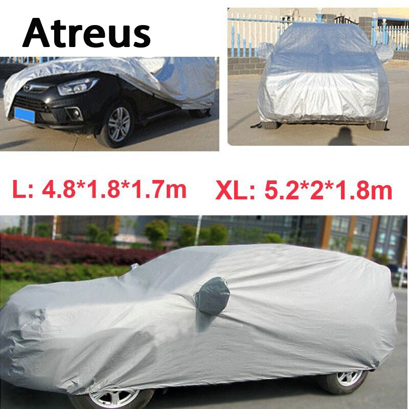 Atreus l xl universal bil dækker anti uv vandtæt støvtæt bil tøj køretøj ridse bevis suv overflade beskytter