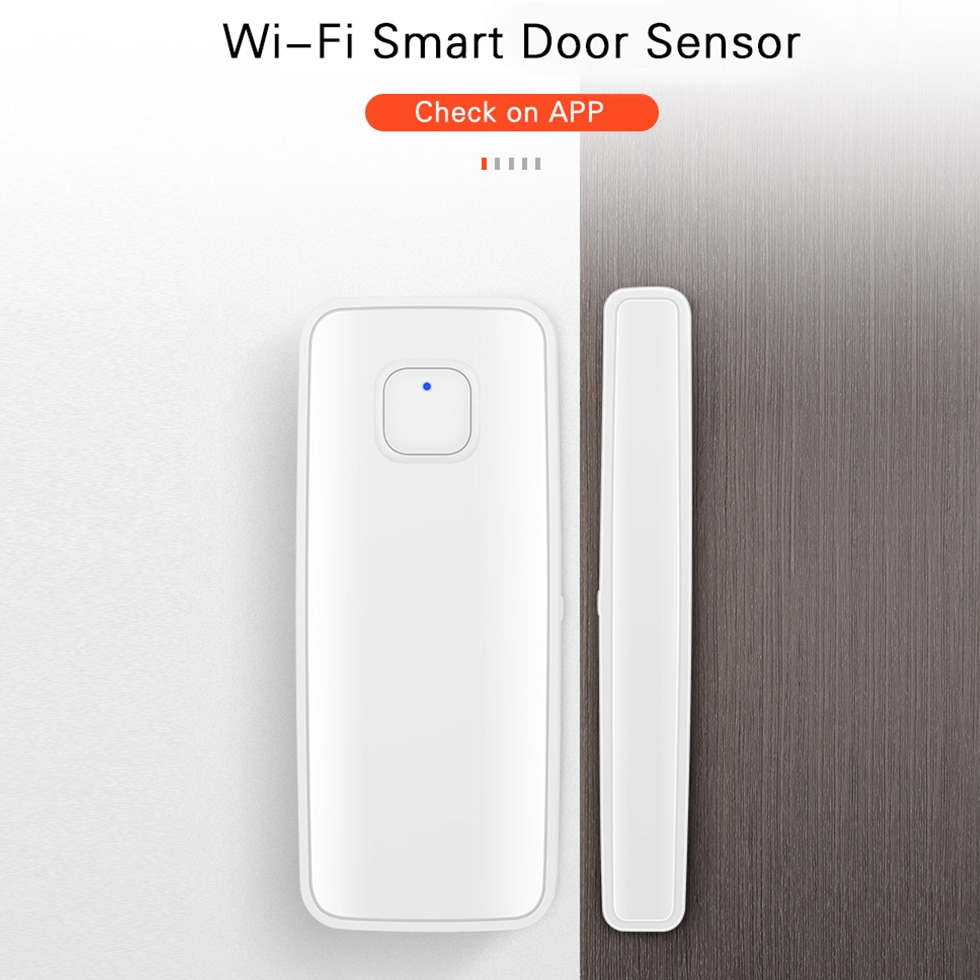 Alarmest Wifi Deur Sensor Smart Home Draadloze Wifi Deur Sensor Met Alexa Google Home Alarm Security Power Door Tuya