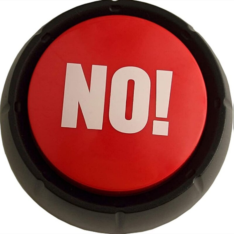 Praten Aan Uw Hond Kat Opname Knop Praten Knop Trainer Vocal Dialoog Speelgoed Hond Training Bunny Ja/Nee/Uitgaan/Voedsel/Water: button NO