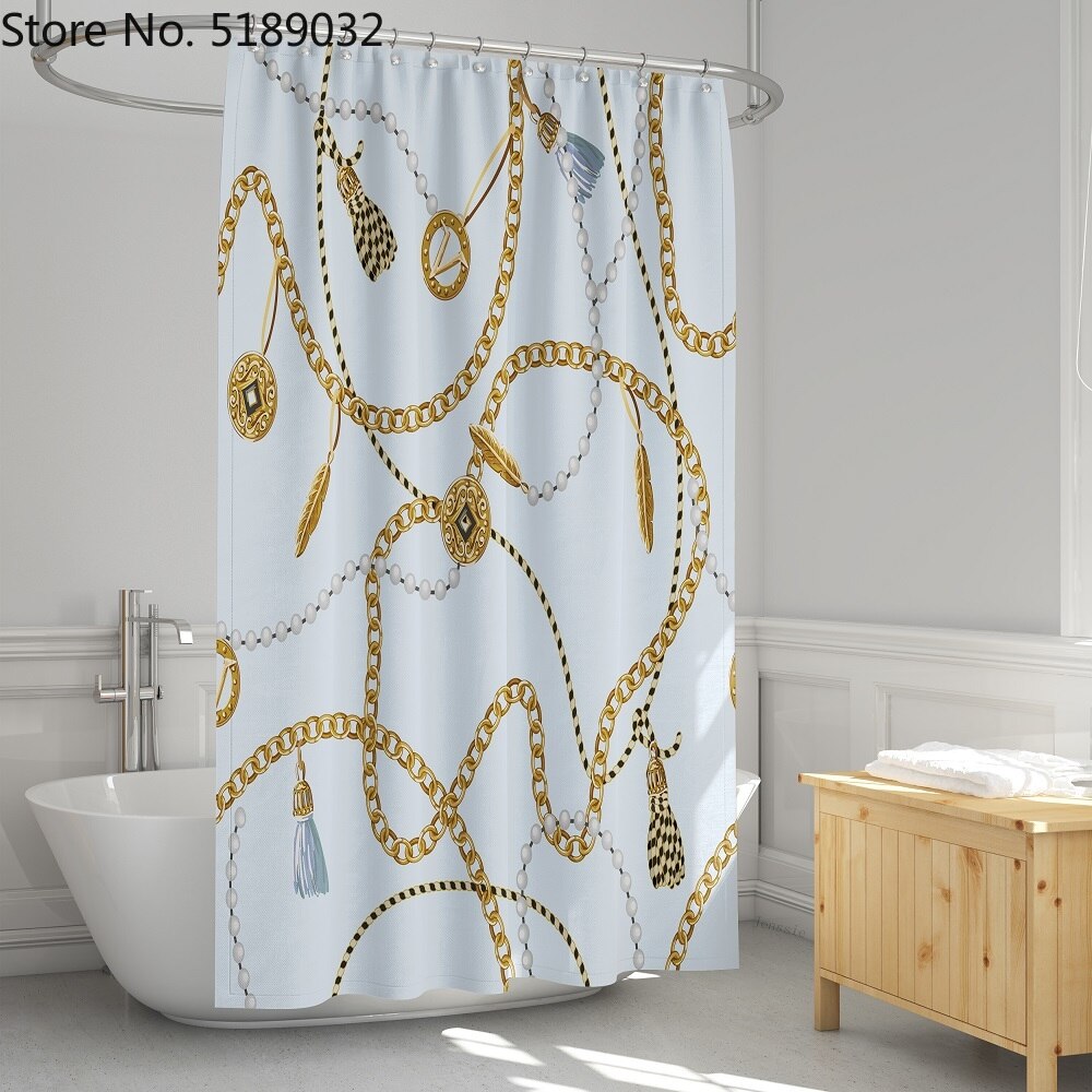 4 stück setzt Luxus Dusche Vorhang setzt mit Schlecht Teppich Wc Deckel Abdeckung Boden matt Wasserdicht Schlecht Vorhang Barock Jahrgang stil