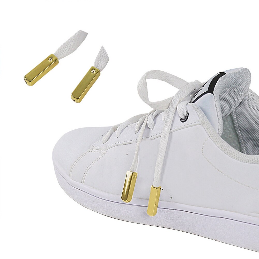 4PCS/Set Decorative Screw On Jackets Replacement Hoodies Sweats Metal Aglet Polished Shoelaces Tips For Sneakers Zinc Alloy DIY