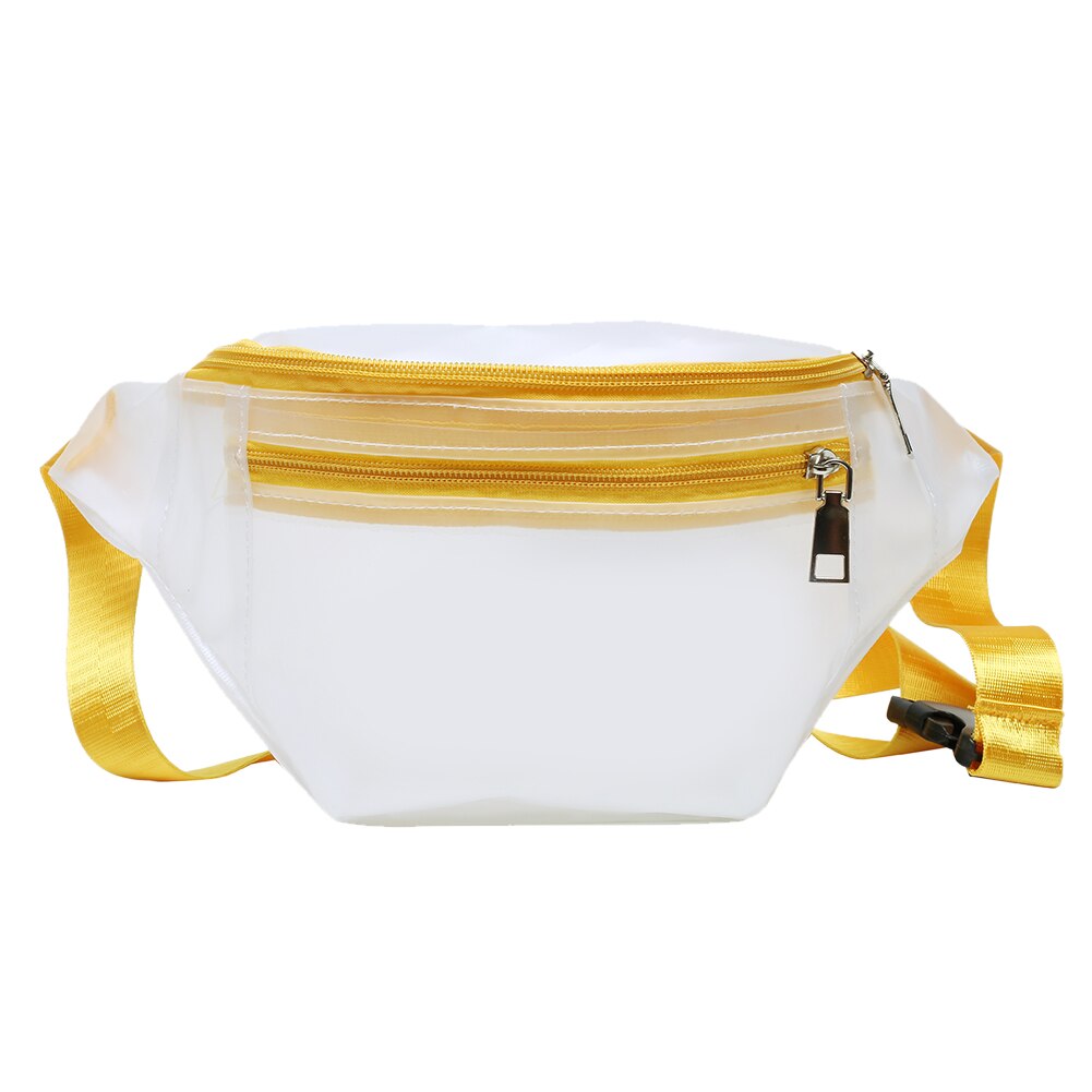 Frauen Klar PVC Transparent Fanny Pack Neue Taille Tasche Mädchen Crossbody PVC Schulter Taschen Messenger Taschen Bolsa Femenina: Type C Yellow