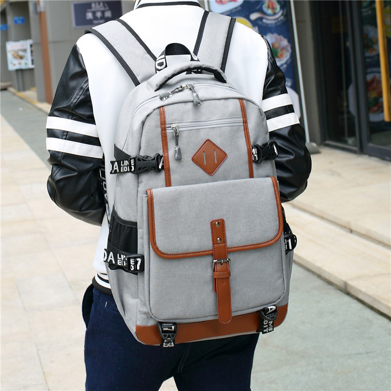AOLIDA Oxford Backpack For Teenagers College School Backpack Student School Bags For Boys Fits 15.6&#39;&#39; Laptop Men&#39;s Backpacks