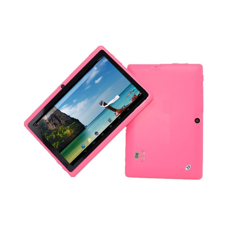 Goedkope Kids 7 Inch Tablet Pc Q88 Pro Allwinner A33 Tablet Quad Core 512Mb + 8Gb Android 4.4 1024*600 Dual Camera Bluetooth