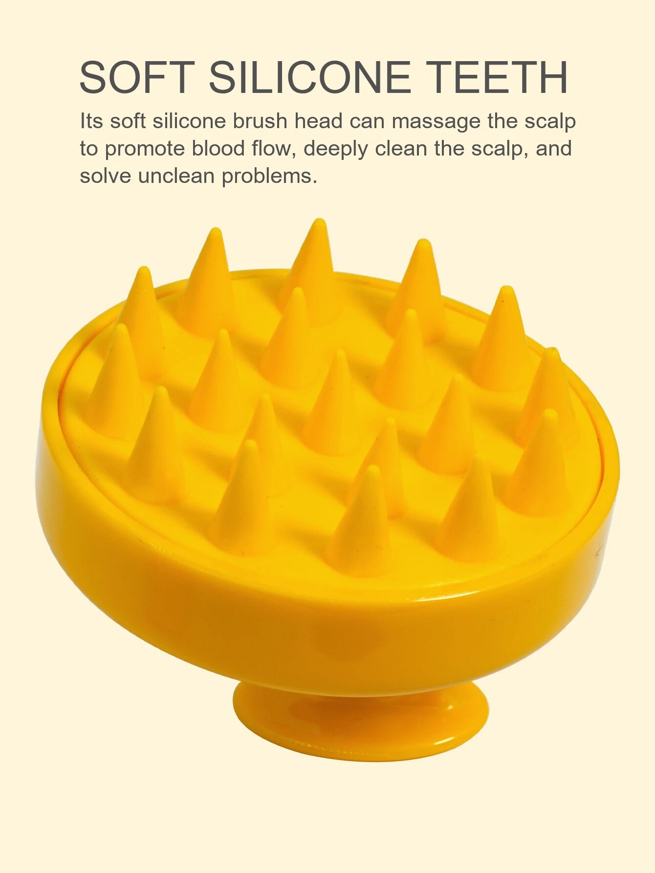 Champú de silicona, masajeador de pelo para el cuero cabelludo, cepillo para masaje del cuero cabelludo y la cabeza, cepillo para masaje del cuero cabelludo, peine, mango mágico, cepillo para masaje de Spa: Violeta