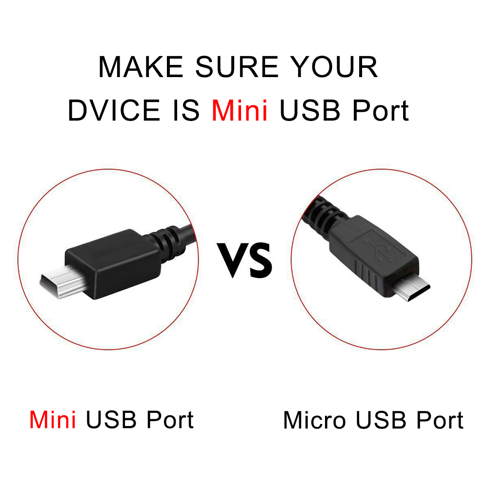 Kit de cable duro RUCCESS Mini USB 12V 24V a 5V 2.5A coche USB Auto cable de carga Kit de cable duro para coche DVR Dash Cam GPS adaptador de coche