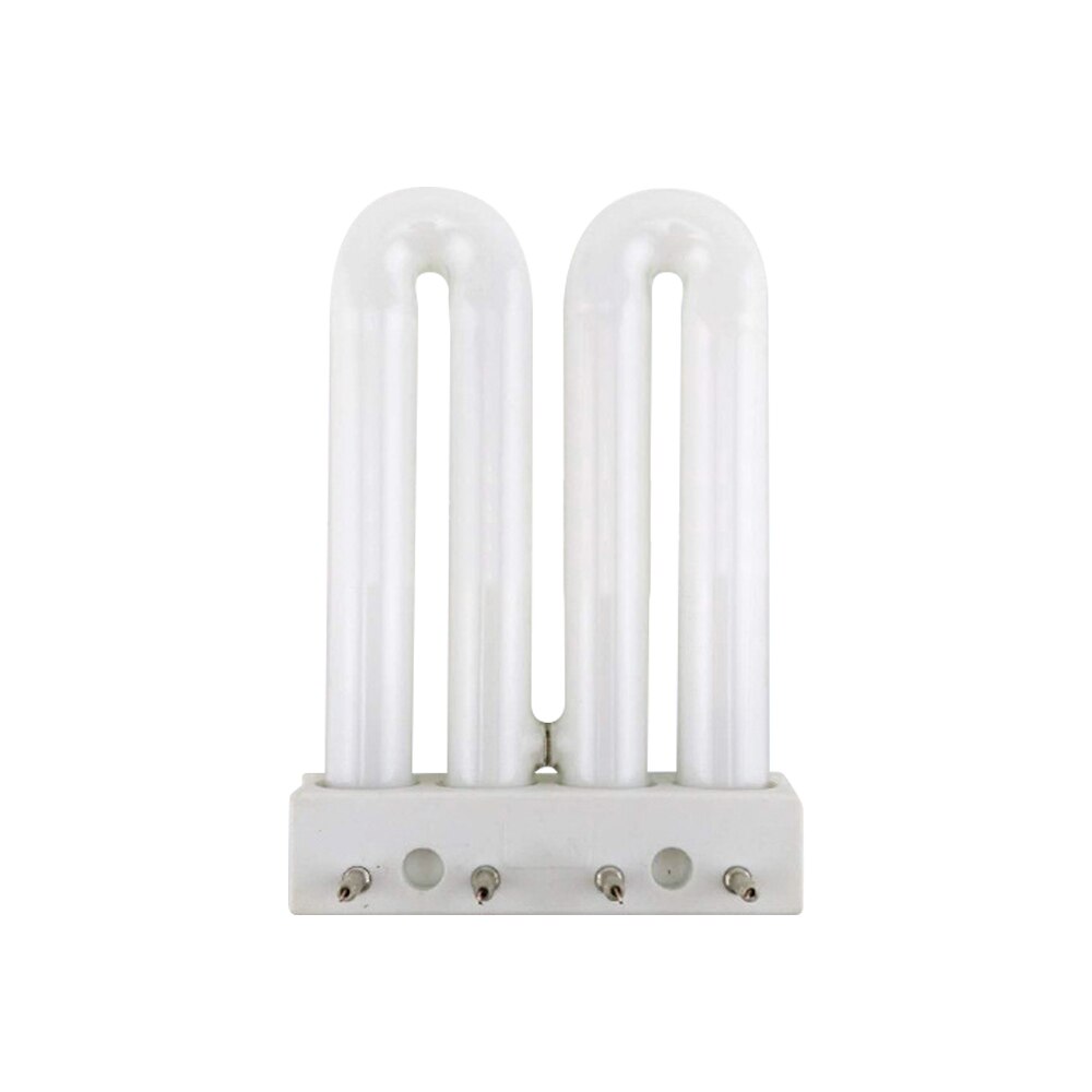 Ac220v lysrör vit 9w dubbel u-typ inomhusbelysning 6500k 4 stift lysrör energisparande skrivbordslampa rör