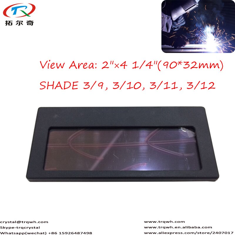 Beautiful Aqua Blue Welding Filter Lens Crystal Liquid Arc Weld Auto Darken ADF Fast TRQ-1100