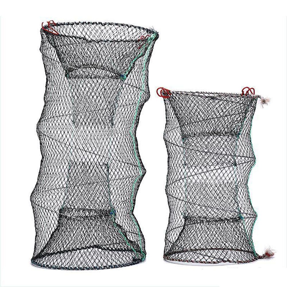 Lobster Catcher Trap Accessories Equipment Collapsible Prawn Tackle Outdoor Eel Crayfish Shrimp Cast Fishing Net Cage