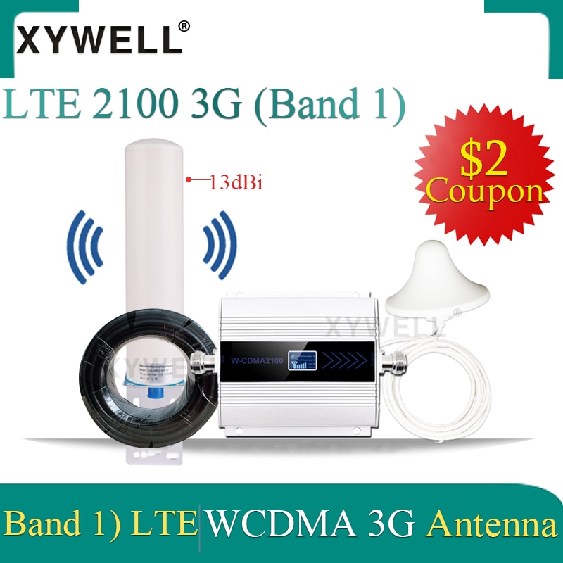2100 amplificateur cellulaire 3g LTE Band1) UMTS 2100 MHz WCDMA 3G amplificateur de Signal Mobile 2100 GSM répéteur de Signal 3G amplificateur de Signal