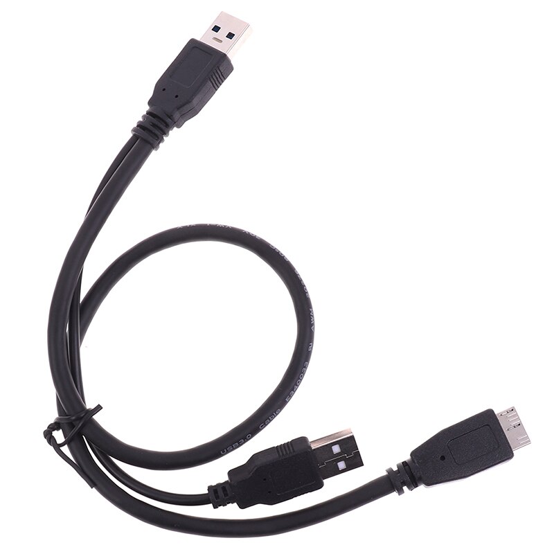 1Pc USB 3.0 A Male Micro USB 3.0 B Y Cord Cable For External Hard Drive Disk Cables