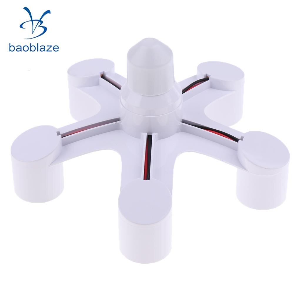 E27 Light Bulb Lamp Adapter Houder Converter Socket Base Splitter 3/4/5/6/7 In 1