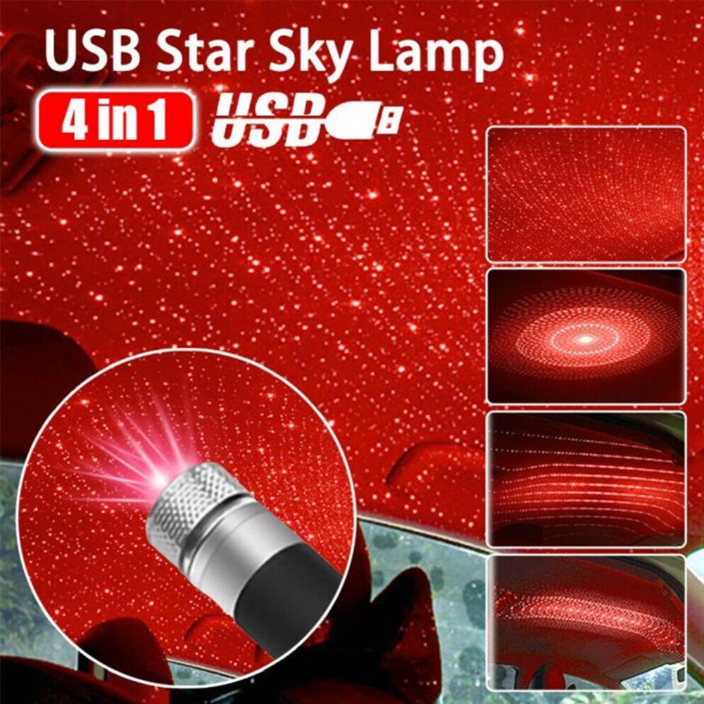 Roof Star Projection Light Romantic USB Night Light Car Atmosphere Light Adjustable And Flexible Car And Ceiling Decoration