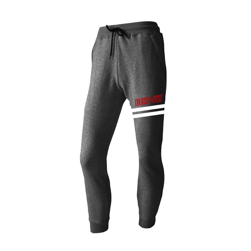 Winterproducten plus fluwelen joggingbroeken heren casual run training warme voeten broeken dikke katoenen broeken joggingbroeken joggingbroeken: Donkergrijs / M