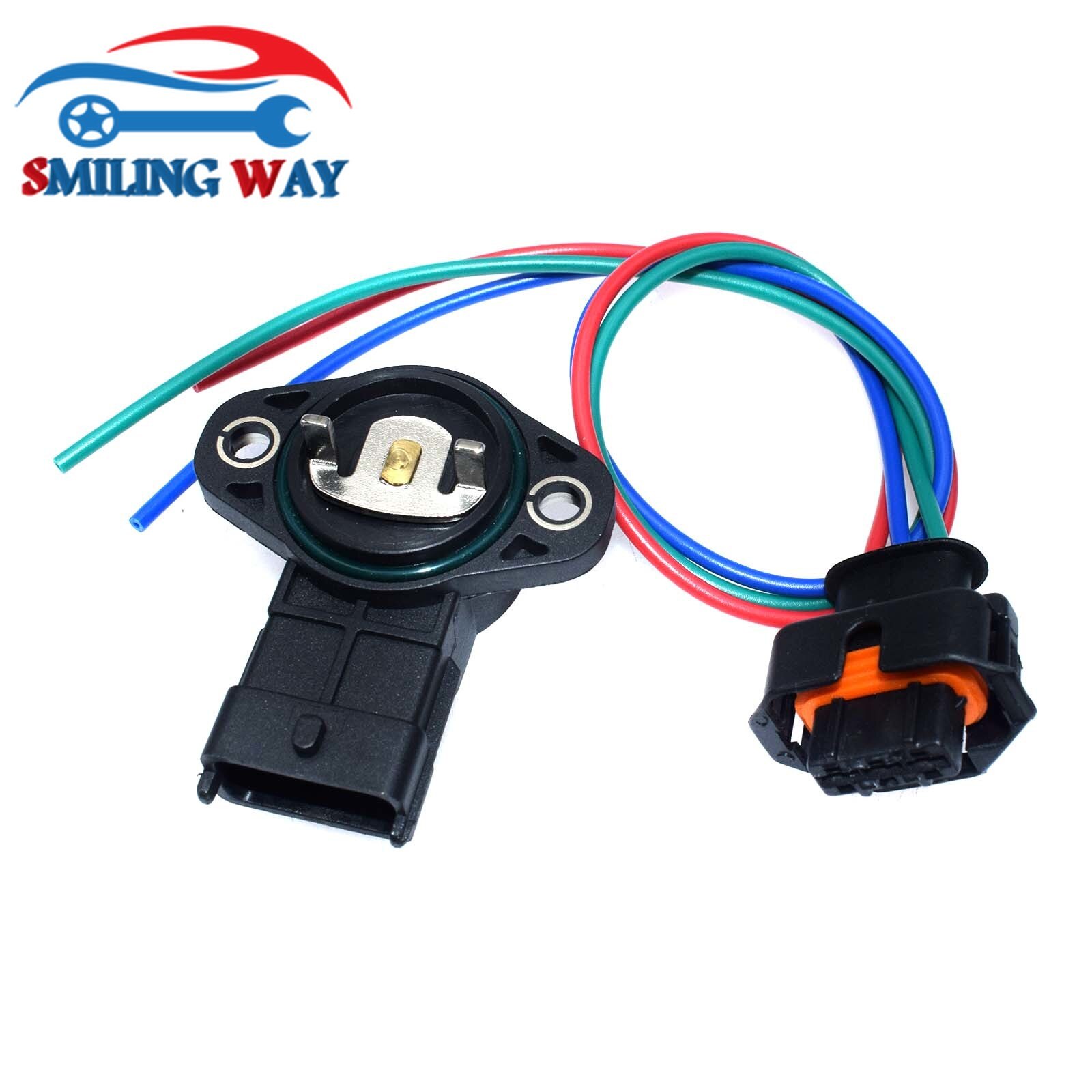 Throttle Position Sensor TPS 35170-26900 + Connector Plug Pigtail Harness For Hyundai Kia Accent Rio Rio5 1.6L 2006