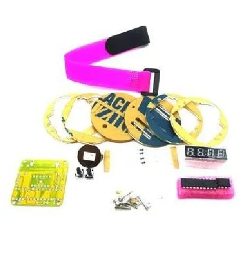 Kit de bricolage montre numérique horloge électronique LED à puce unique montres électroniques numériques Module d'horloge LED avec couvercle pour arduino