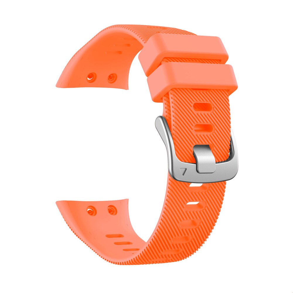 Silikon dla Garmin Forerunner 45 S moda zespoły sport bransoletka zamienna watchband dla Garmin Forerunner 45 smart watchstrap: Pomarańczowy / For forerunner 45
