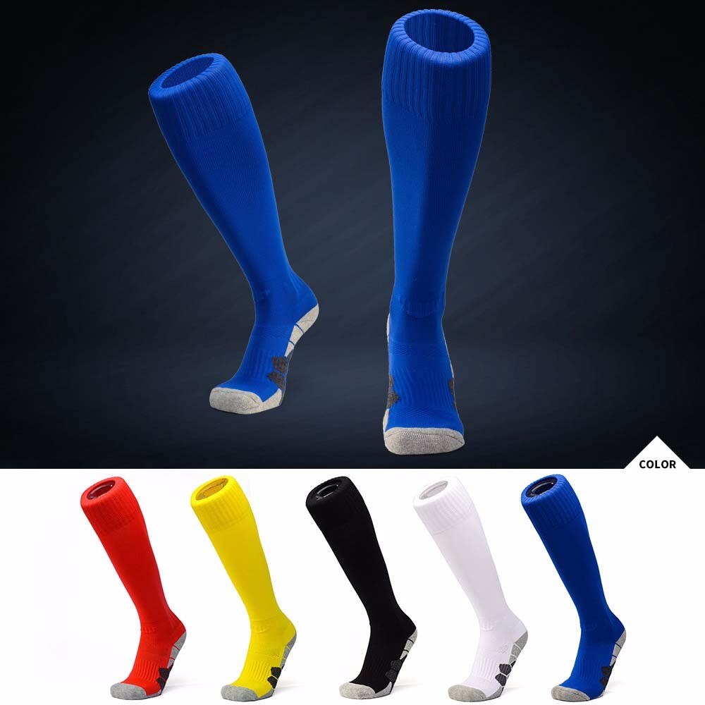 Football Socks Adult Non-Slip Nylon Breathable Socks Children's Long Tube Over The Knee Sports Training Socks