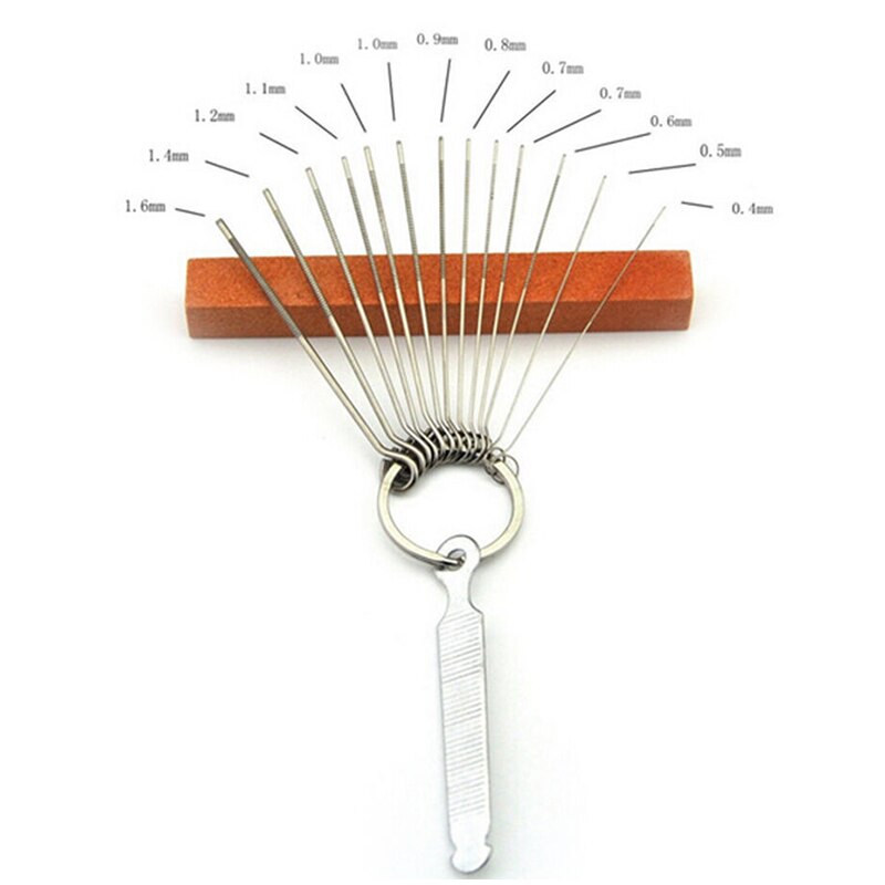 Gitaar brug zadelmoer vijlen set polijstnaald vijlen schuurpapier voor bas ukelele  hb88
