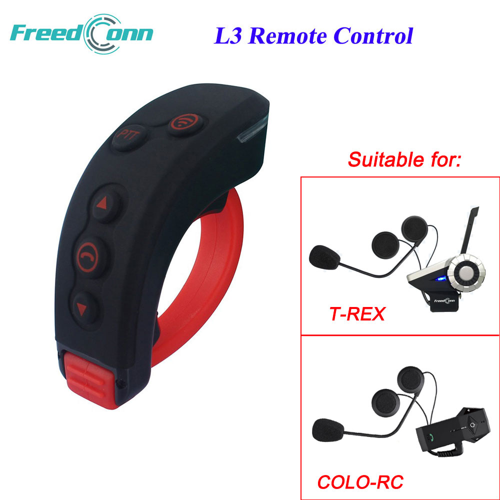 FreedConn L3 Handbar BT Remote Control Bluetooth Motorcycle Helmet Intercom Headset For COLO-RC T-REX Motorcycle Interphone