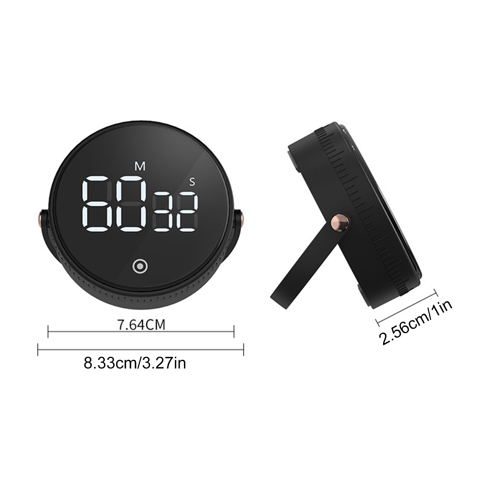 Küchentimer, LED, digitaler magnetischer Timer, manueller Countdown-Timer, Wecker für Kochen, Studium, Fitness, Stoppuhr, Time Master