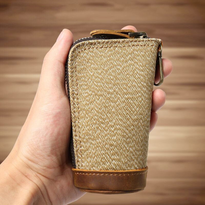 Unisex bilnøkkelholdere menn kvinner nøkkelveske liten spenne kay etui mannlige hushjelper mini lommebøker myntveske menn myntvesker