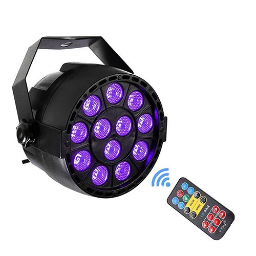Éclairage de scène DMX512, maître-esclave actif, UV LED 36W, lampe ultraviolette noire, projecteur pour Club Disco: With controller / Us Plug