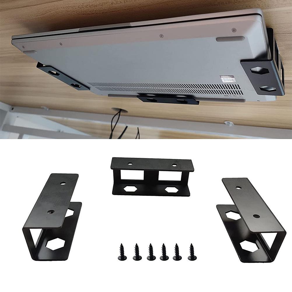 Under the Desk Notebook Storage Bracket Keep Notebook Safe Tablet Desk Organized Stand Laptop Holder for Macbook Pro Huawei