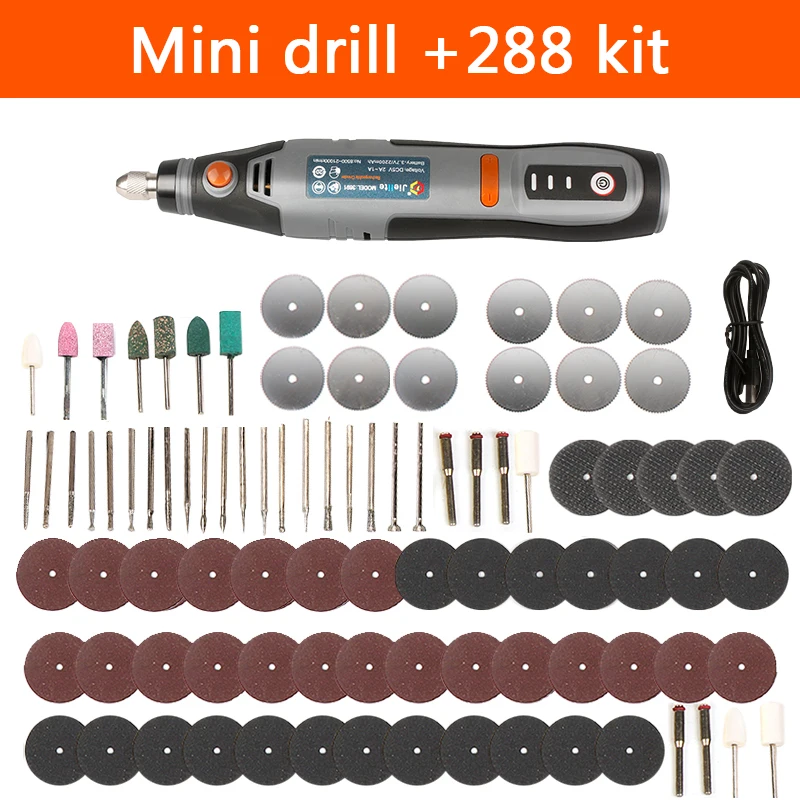 Wiertarko-grawerka akumulatorowa 35W mini Bezprzewodowa Wiertarka Polerka USB Akumulatorowa Narzędzie Obrotowe Dremel robić Biżuterii Metalu: Czerwony