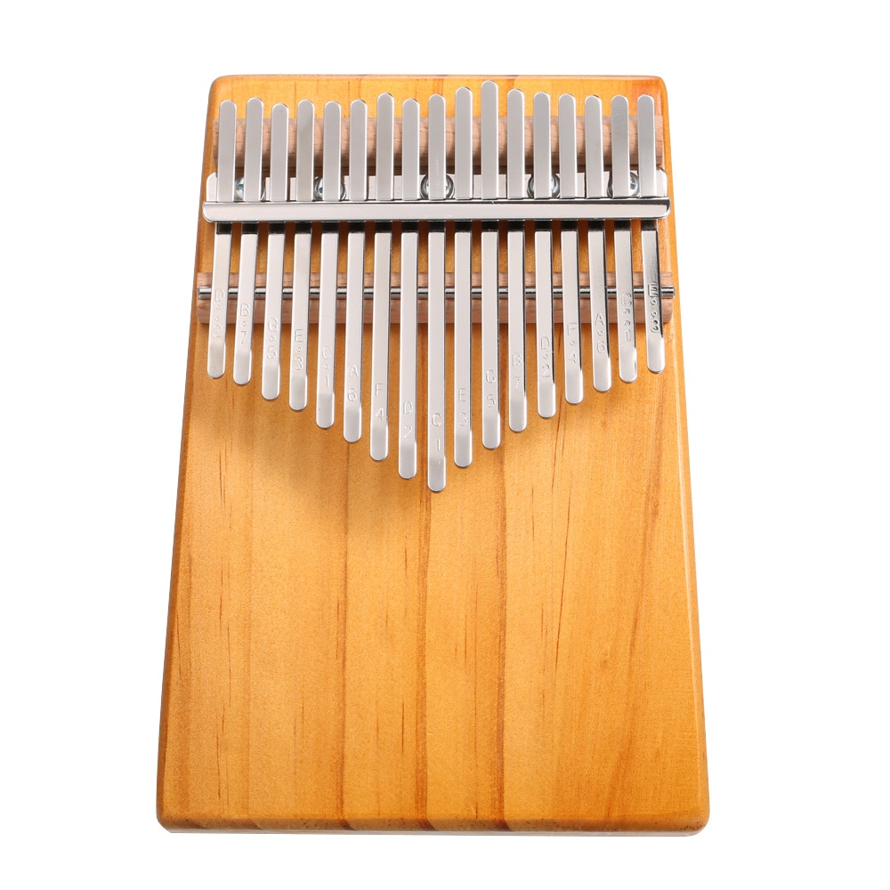 17 teclas kalimba Mbira Dedo de bolsillo Piano Kalimba instrumento Musical portátil pulgar Piano con bolsa de Carring para niños principiantes: 1