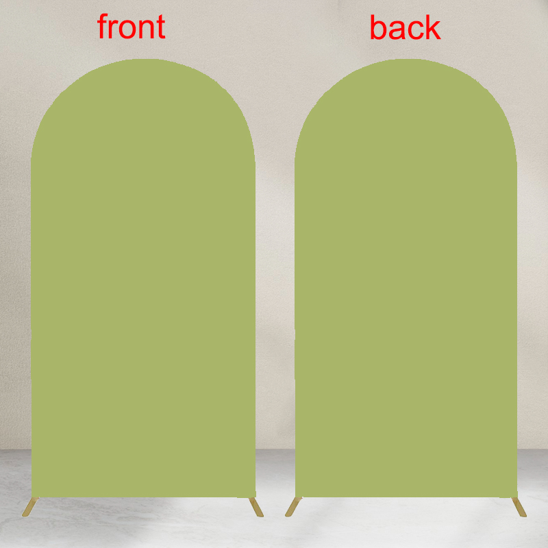 Double Sided Arch Backdrop Cover available in 15 colors Suitable for 4 different arch backdrop stands Made of elastic fabric: light green