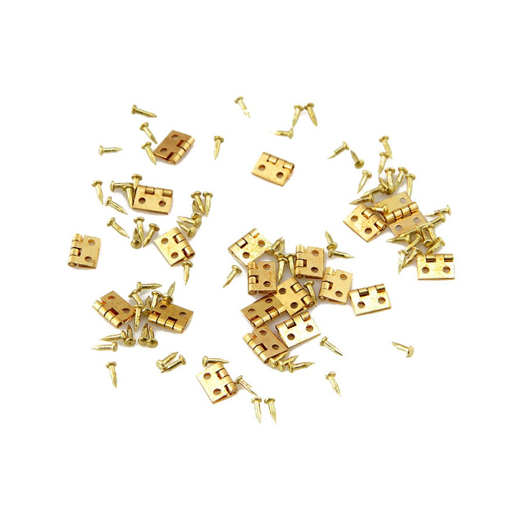 20 stk mini metal hængsel miniature kabine miniature møbel skab skab mini hængsler skab skuffe butt hængsler stik