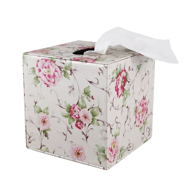 Tissues dozen toiletpapierhouders sjaals kamer auto pu lederen zakdoekendoos servetringen dozen met wegwerp servetten