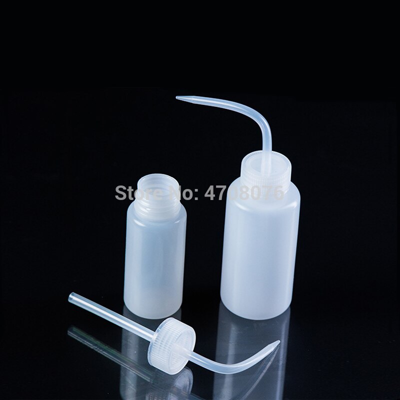 500ml 2pcs/pack PE lab wash bottle Plastic squeeze bottle with screw closureTattoo Wash Clear White Plastic
