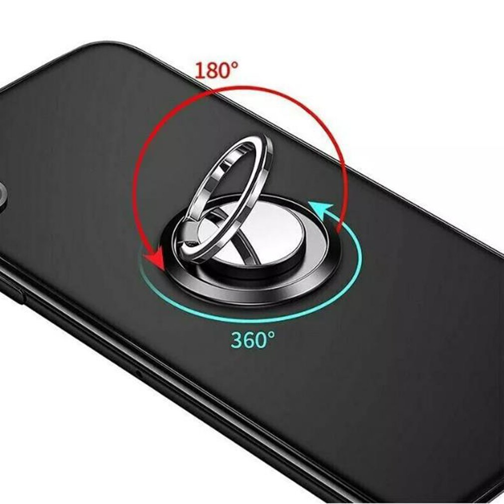 Luksusowy metalowy uchwyt na telefon komórkowy magnetyczny uchwyt samochodowy gniazdo telefon pierścień na telefon stojak na telefony komórkowe Iphone