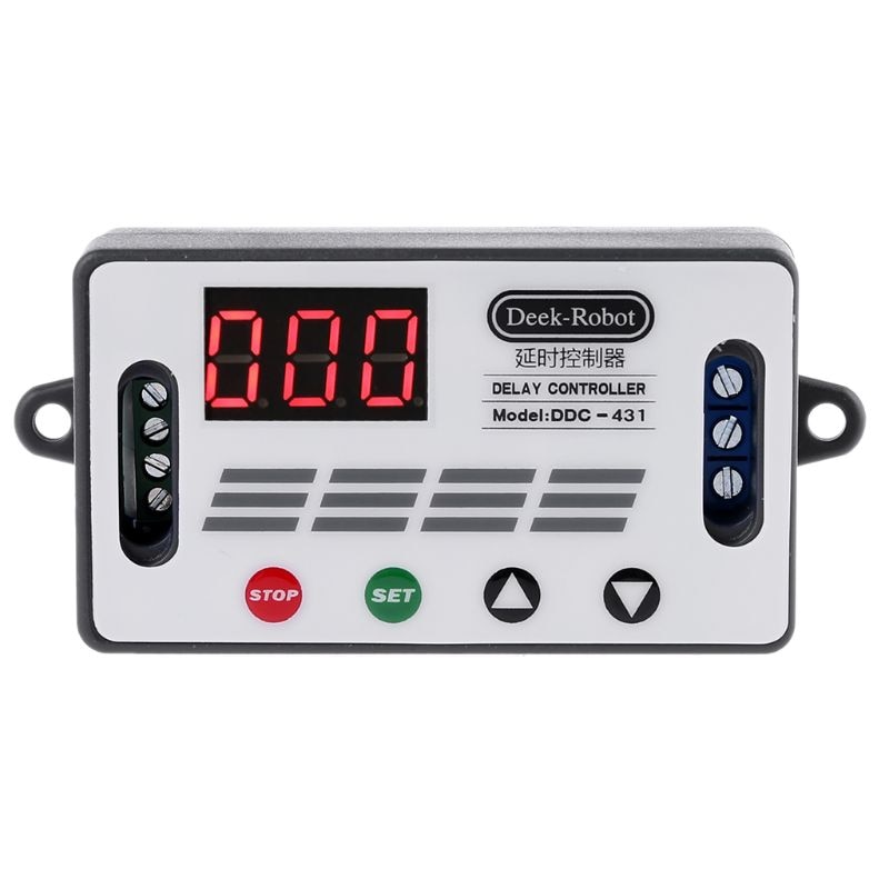 Dc 6-30v- tidsfördröjningsreläkontrollomkopplare led digital display tidsfördröjningskontroller  a5yd