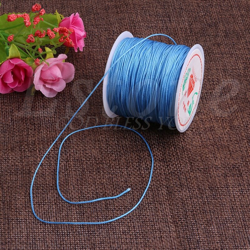 1Roll 0.8mm 45M Nylon Chinese Knot Macrame Bracelet Braided Cord Thread String