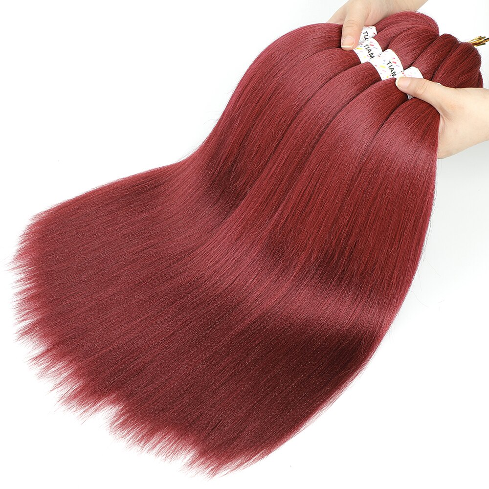 PreStretched Braiding Hair Synthetic Easy Braid Hair Low Temperature Fiber Crochet Braiding Hair Extensions: 7 / 8Pcs/Lot