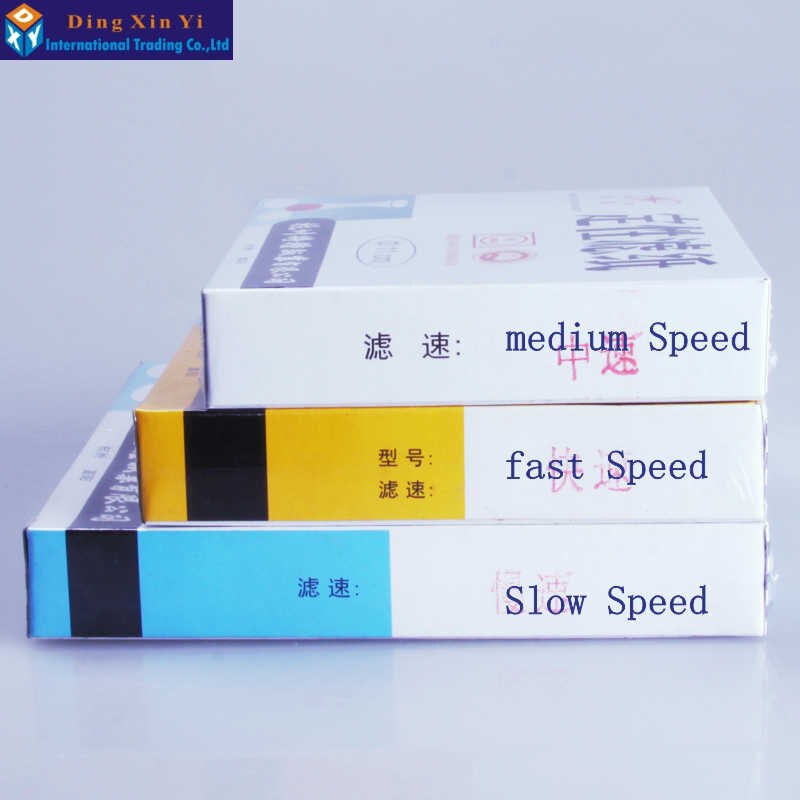 100 sztuk/worek 18cm laboratorium bibuła filtracyjna okrągły jakościowy bibuła filtracyjna wolne/średnie/szybkość lejek z filtrem bibuła filtracyjna