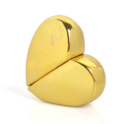 25ml hartvormige parfumflesjes, verstuiver, lege opbergfles voor tas of reis, hervulbare geur, badkameropberger: Goud