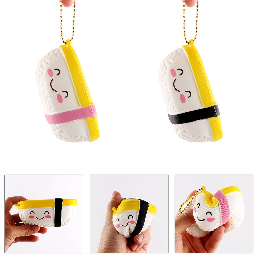 Cute Sushis Pendant Squishys Slow Rising Stress Reliever Kids Adults Squeeze Toys squeeze Squishys stress relief toy