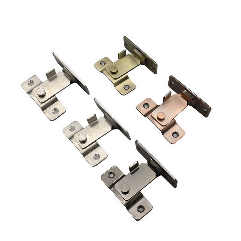 90 Degree Door Buckle Bolt Barn Home Bathroom Door Lock Right Angle Bending Latch Hasp