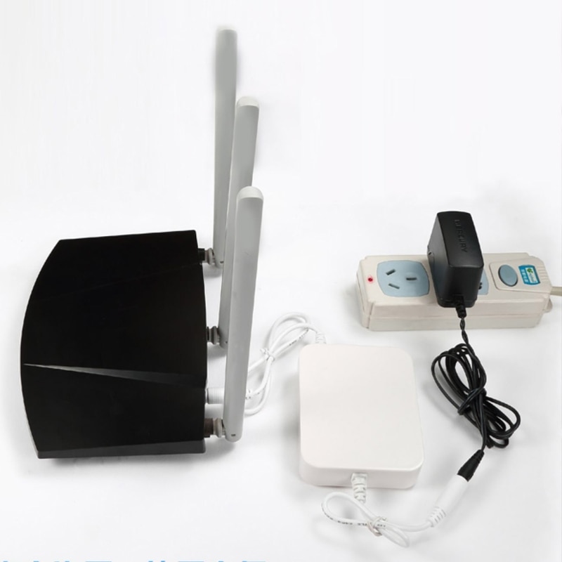 Dual 12V 1A Uitgang 10000Mah 5.5X2.1Mm Ups Voeding Voor Draadloze Router Cctv Camera Led strip Panel Versterker