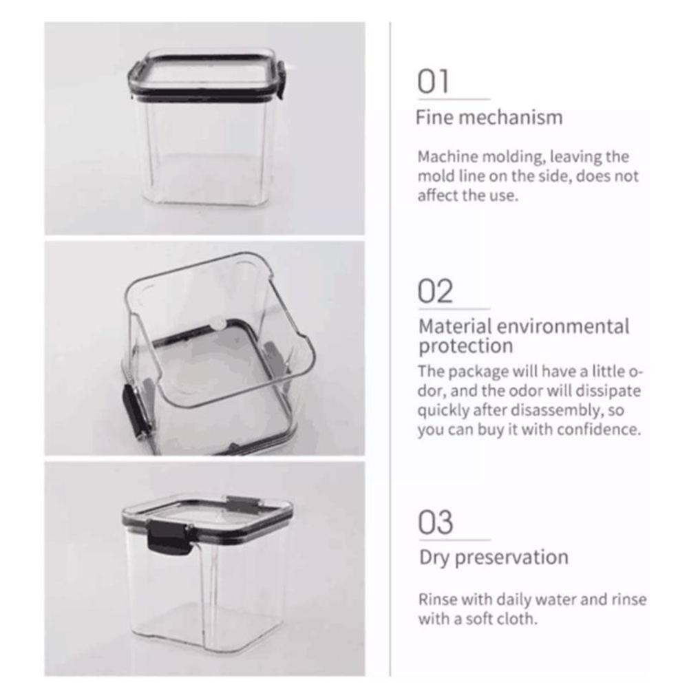 Grain Tank Transparent Plastic Household Kitchen Storage Fruit Storage Box Storage Dried Sealed Snack Kitchen Jar Jar Grain D5U2