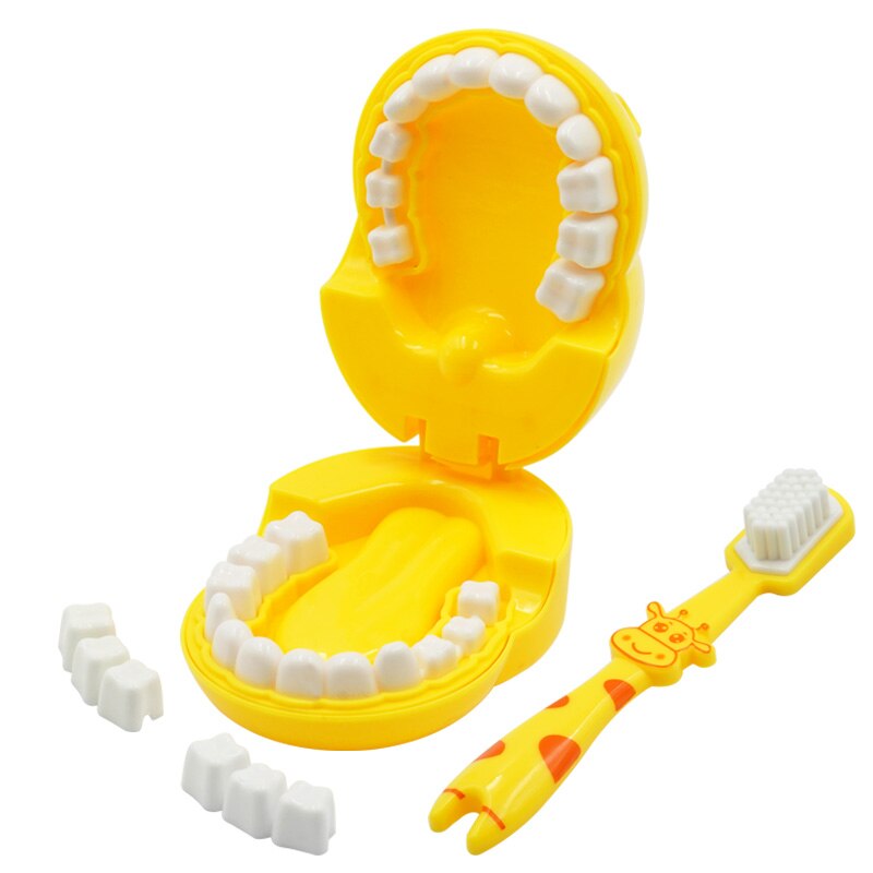 Brosse à dents girafe, modèle d&#39;enseignement, modèle d&#39;étude des dents, enfants, éducation précoce, jouet de brossage des dents,